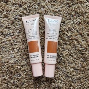 NYX Makeup, Bare With Me Deep Mocha Foundation (Set Of 2)